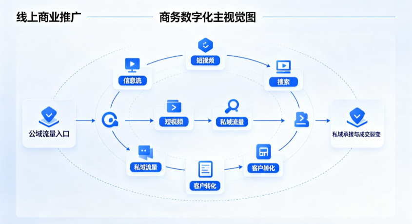 涟水县线上商业推广怎么做？全域流量闭环搭建与低成本转化实战指南
